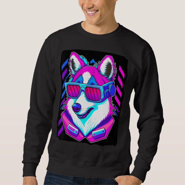 Sweatshirt Chien Husky (Devant)