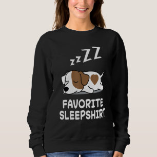 Sweatshirt Chien Jack Russell Terrier Nap Sommeil dormant Pyj