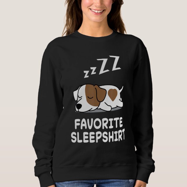Sweatshirt Chien Jack Russell Terrier Nap Sommeil dormant Pyj (Devant)