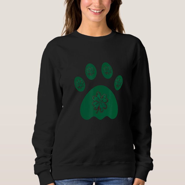 Sweatshirt Chien Jour de la Saint Patrick Pet Drôle Conceptio (Devant)