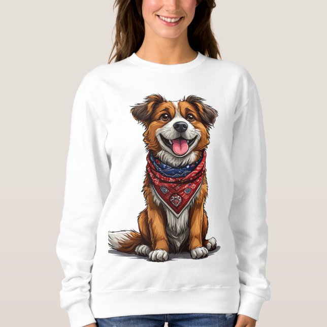 Sweatshirt Chien joyeux (Devant)