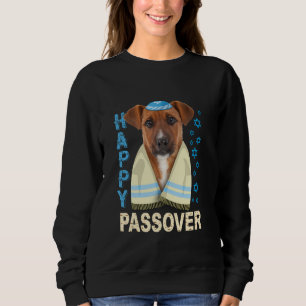 Sweatshirt Chien juif drôle mignon avec Kippah Matzah Joyeux