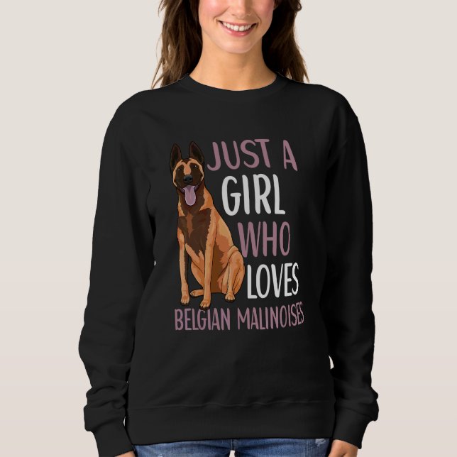 Sweatshirt Chien Malinois Belge Pour Propriétaire De Malinois (Devant)