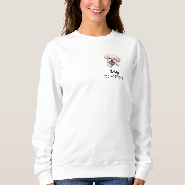 Sweatshirt Chien maltais (Devant)