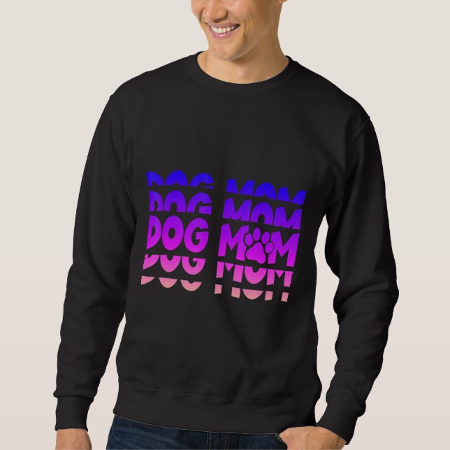 Sweatshirt Chien Maman Animal Cute Paw Pour Maman Ou Mamie Im (Devant)