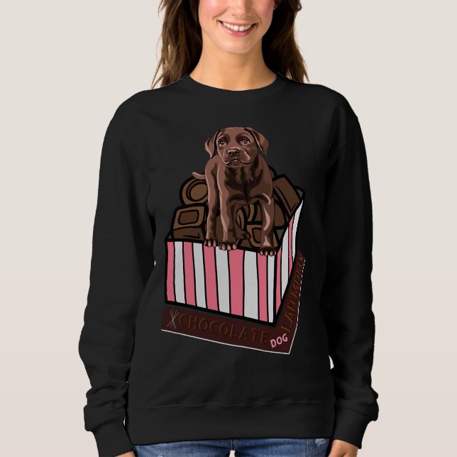 Sweatshirt Chien Maman Lab Équipé Scoop (Devant)