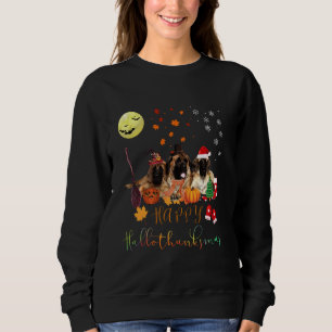 Sweatshirt Chien Mastiff anglais Hallothanksmas Famille Xm