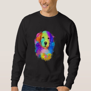 Sweatshirt Chien mignon Chat Empreinte de patte Animal Waterc