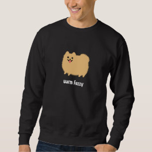 Sweatshirt Chien mignon Pomeranian "Calin Doux" avec texte pe