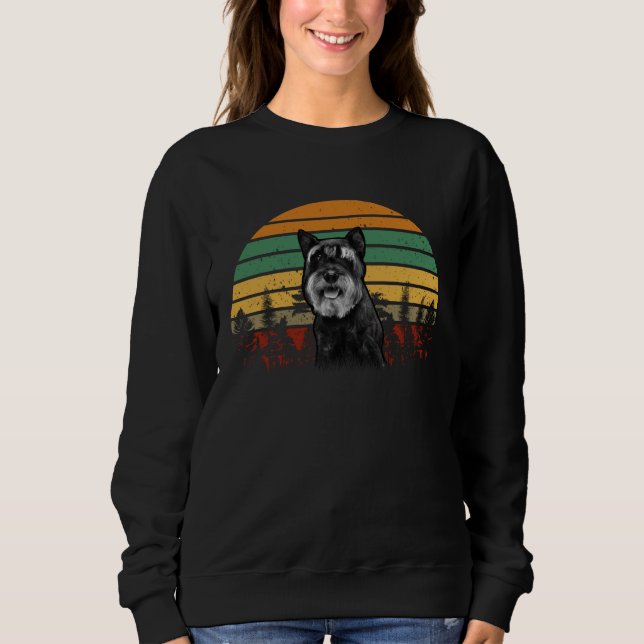 Sweatshirt Chien   Mini Schnauzer Femmes Schnauzer Nain (Devant)