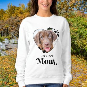 Sweatshirt Chien MOM Personalized Heart Amoureux des chiens P