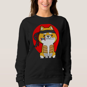 Sweatshirt Chien Ninja Bushido Ronin Japonais Samurai