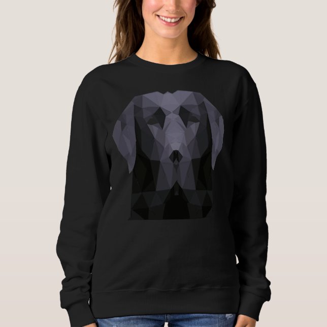 Sweatshirt Chien noir du Labrador Retriever (Devant)