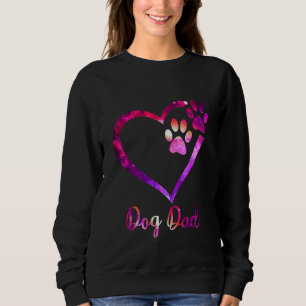 Sweatshirt Chien Papa Chien Fête des pères Teinture Chien Chi