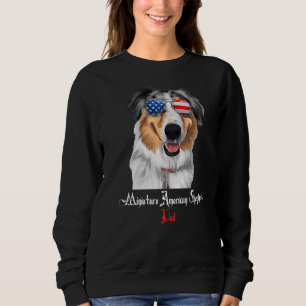 Sweatshirt Chien Papa Chiot Papa Miniature American Shepherd