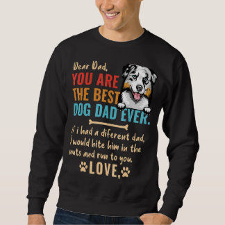 Sweatshirt Chien papa plaisanter Australian Shepherd Papa Fêt