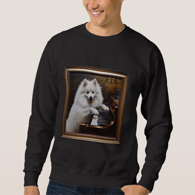Sweatshirt Chien piano américain Eskimo Chien 1 (Devant)