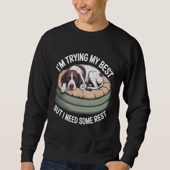 Sweatshirt Chien Pointer Allemand à Poil Court Faisant de Mon (Devant)