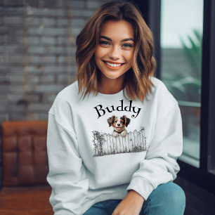 Sweatshirt Chien qui regarde Personnalisable