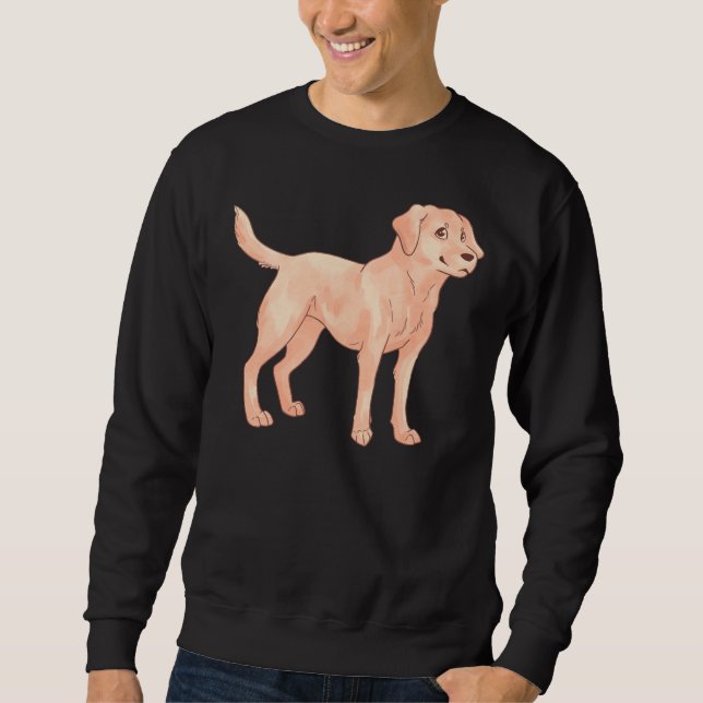 Sweatshirt Chien retriever du labrador miel (Devant)