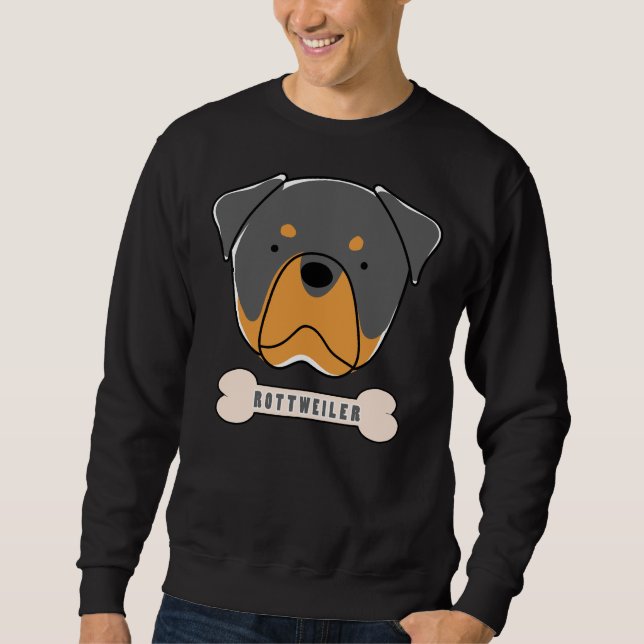 Sweatshirt Chien Rottweiler Animaux (Devant)