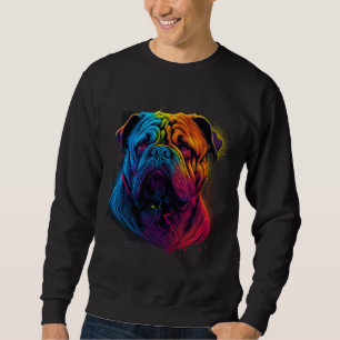 Sweatshirt Chien Shar Pei, Shar-Pei, chinois clair et luffeux