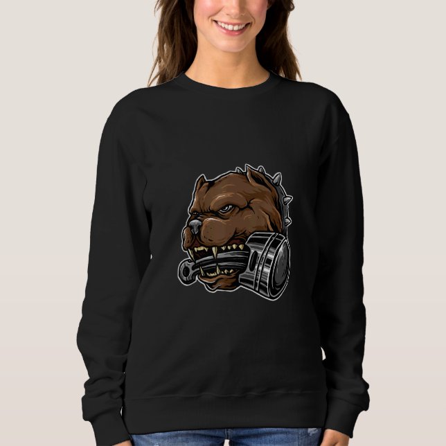 Sweatshirt Chien taureau à bec féroce (Devant)