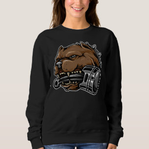 Sweatshirt Chien Taureau Avec Poiston
