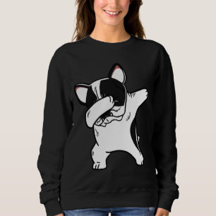 Sweatshirt Chien-taureau français à anneaux