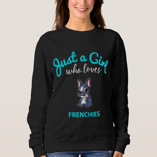 Sweatshirt Chien-taureaux Français Pour Filles Enfants Chien- (Devant)
