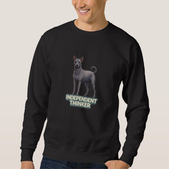 Sweatshirt Chien Thaïlandais à Crête Penseur Indépendant (Devant)
