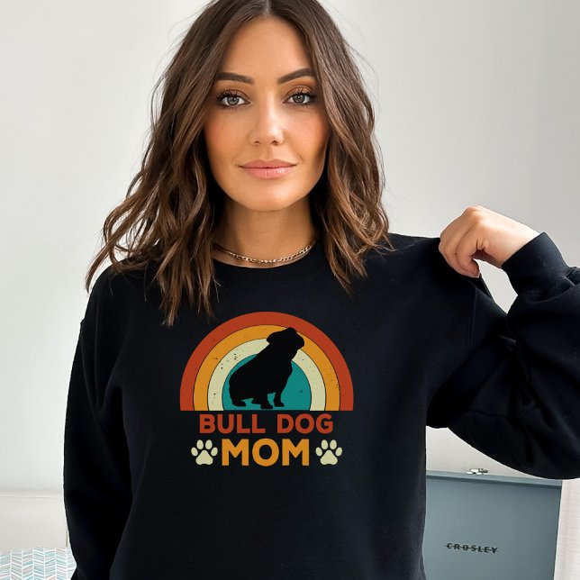 Sweatshirt Chien vintage Chien Maman Coucher de soleil (Créateur téléchargé)