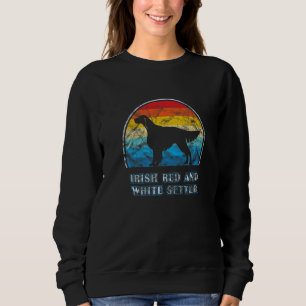 Sweatshirt Chien Vintage Irlandais Rouge Et Blanc Setter