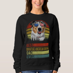 Sweatshirt Chien Vintage Meilleur Berger Américain Miniature 