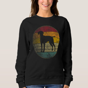 Sweatshirt Chien Vizsla Animal de compagnie Vintage en détres
