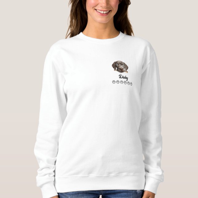 Sweatshirt Chien Weimaraner (Devant)