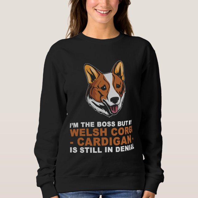 Sweatshirt Chien Welsh Corgi Cardigan (Devant)