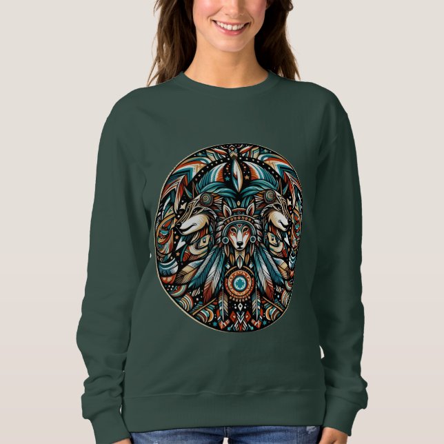 Sweatshirt Chiens amérindiens (Devant)