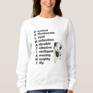 Sweatshirt Chiens dalmates Caractéristiques Chien mignon