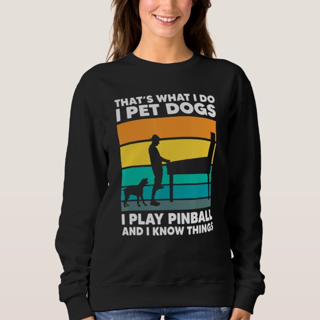 Sweatshirt Chiens d'animaux de compagnie Jouer à la machine à (Devant)