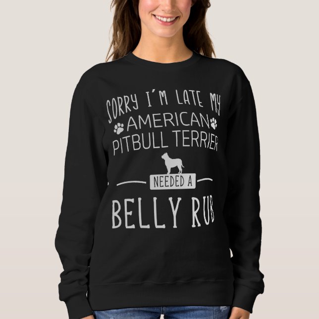 Sweatshirt Chiens de chien de Pitbull Terrier américain Pit B (Devant)