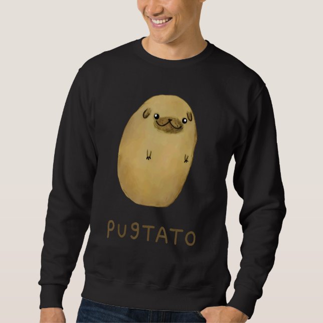 Sweatshirt Chiens de pomme de terre de pomme de terre (Devant)