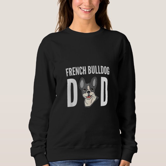 Sweatshirt Chiens de taureau français papa (Devant)