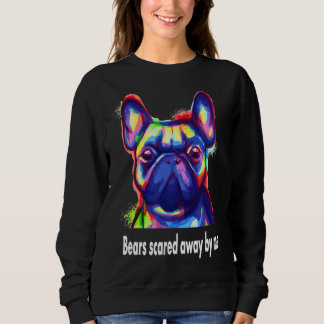 Sweatshirt Chiens de taureaux français papa Chiens colorés