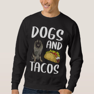 Sweatshirt Chiens Et Tacos Keeshond Nourriture Mexicaine