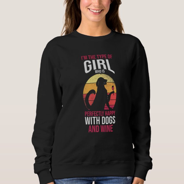 Sweatshirt Chiens Et Vin 1 (Devant)