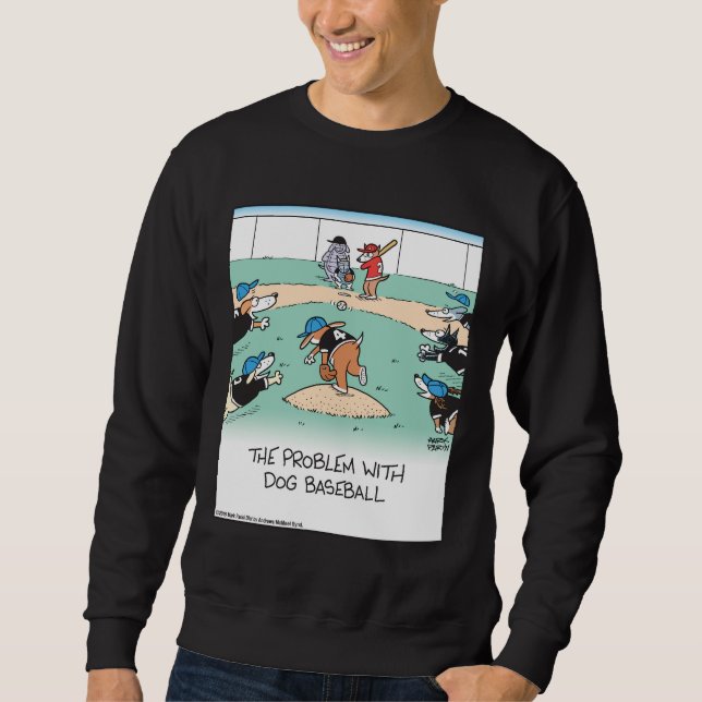 Sweatshirt Chiens jouant au baseball  (Devant)