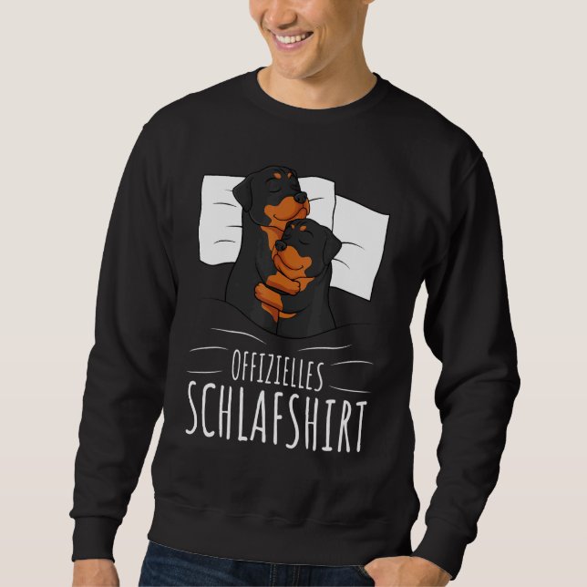 Sweatshirt Chiens Rottweiler officiels endormis (Devant)