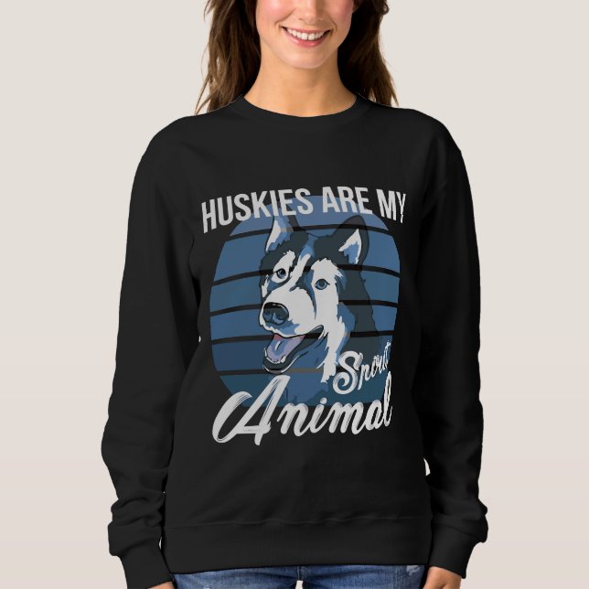 Sweatshirt Chiens Sibériens Husky Chiens Chiens Chiens De Loi (Devant)