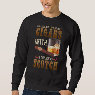 Sweatshirt Chiffres De Prévision De Fin De Semaine Et Whiskey